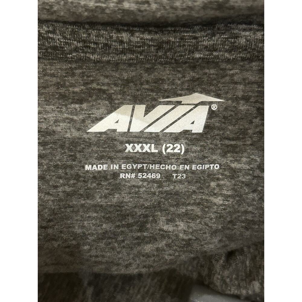 NWT Avia Charcoal Gray LS Hooded Performance Tee Women's size XXXL - Picture 6 of 6